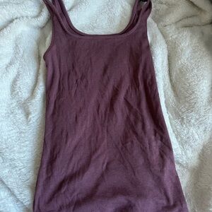 A New Day Red Fitted Tank Top with Wide Straps